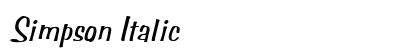 Simpson Italic Preview
