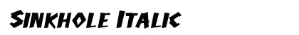 Sinkhole Italic Preview
