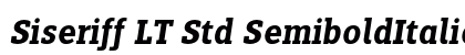 Siseriff LT Std SemiboldItalic Regular preview