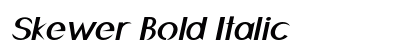 Skewer Bold Italic Preview