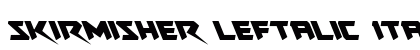Skirmisher Leftalic Italic preview