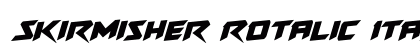 Skirmisher Rotalic Italic preview