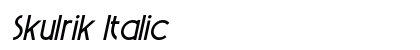 Skulrik Italic Preview