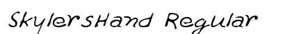 SkylersHand Regular preview