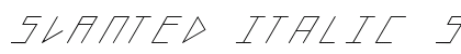 slanted ITALIC shift Regular Preview