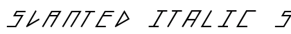 slanted ITALIC shift Black preview