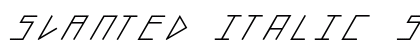 slanted ITALIC shift Bold Preview