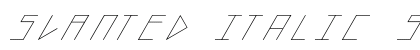 slanted ITALIC shift Light Preview