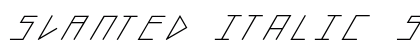 slanted ITALIC shift Medium Preview