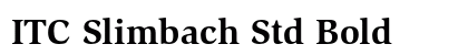 ITC Slimbach Std Bold preview