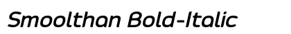 Smoolthan Bold-Italic Preview