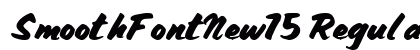 SmoothFontNew75 Regular Preview