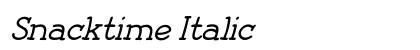 Snacktime Italic Preview