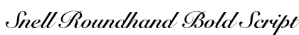 Snell Roundhand Bold Script Preview