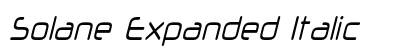 Solane Expanded Italic Preview