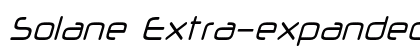 Solane Extra-expanded Italic Preview
