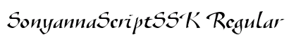 SonyannaScriptSSK Regular preview