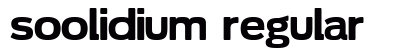 Soolidium Regular preview
