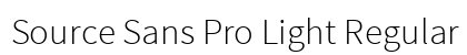 Source Sans Pro Light Regular preview