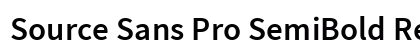 Source Sans Pro SemiBold Regular preview