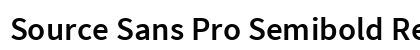 Source Sans Pro Semibold Regular preview