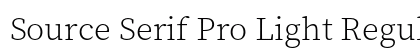 Source Serif Pro Light Regular preview