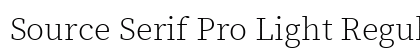 Source Serif Pro Light Regular preview