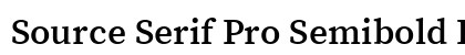 Source Serif Pro Semibold Regular preview