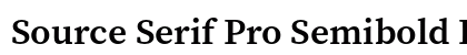 Source Serif Pro Semibold Regular preview