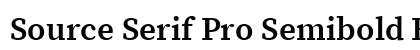 Source Serif Pro Semibold Regular preview