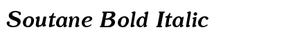 Soutane Bold Italic Preview