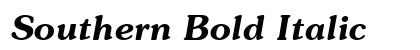 Southern Bold Italic Preview