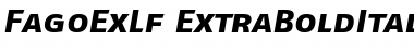 FagoExLf ItalicExtrabold Font