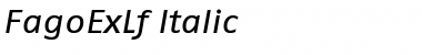 FagoExLf Italic Font