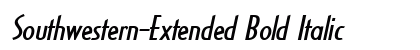 Southwestern-Extended Bold Italic Preview