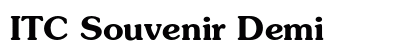ITC Souvenir Demi Preview