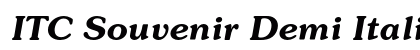 ITC Souvenir Demi Italic preview