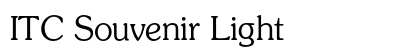 ITC Souvenir Light Preview