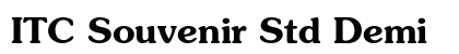 ITC Souvenir Std Demi Preview