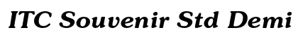 ITC Souvenir Std Demi Italic preview
