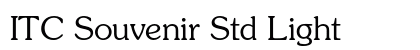 ITC Souvenir Std Light Preview