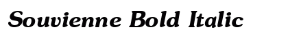 Souvienne Bold Italic Preview