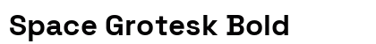 Space Grotesk Bold preview