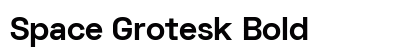 Space Grotesk Bold preview