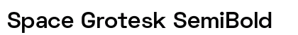 Space Grotesk SemiBold Preview
