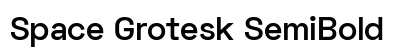 Space Grotesk SemiBold Preview