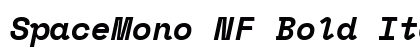 SpaceMono NF Bold Italic Preview