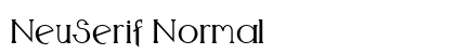 NeuSerif Normal preview