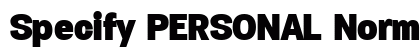 Specify PERSONAL Normal Black preview