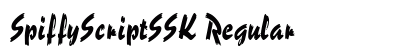 SpiffyScriptSSK Regular preview
